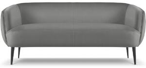 Szürke bársony kétüléses kanapé MICADONI Moss 179 cm