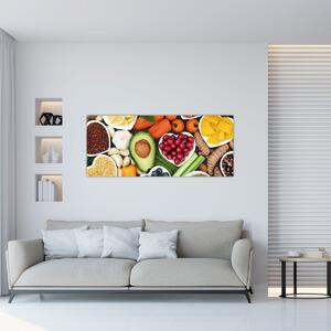 Kép - Egészséges ételek (120x50 cm)