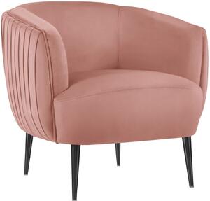 MICADONI Moss rózsaszín bársony fotel