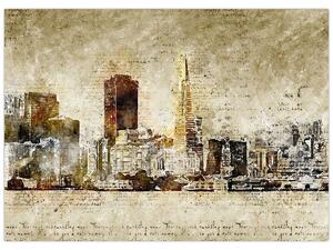 Kép - Művészileg renderelt város (70x50 cm)