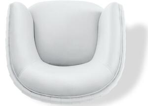 Fehér MICADONI Moss bársony fotel