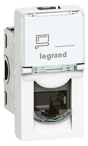 Legrand 076561 Program Mosaic LCS2 RJ45 Cat 6 UTP, 1 modul, fehér aljzat