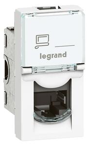 Legrand 076561 Program Mosaic LCS2 RJ45 Cat 6 UTP, 1 modul, fehér aljzat