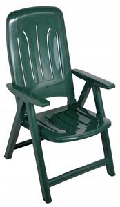 Műanyag napozó szék - zöld
