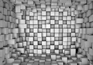 Fotótapéta - 3D négyzetek (152,5x104 cm)