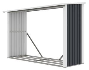 G21 WOH 335 tüzifa tároló - 242 x 89 cm, antracit