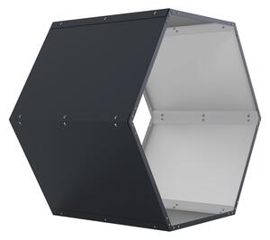 Tüzifatároló G21 HEX 53 - 92 x 60 cm, antracit