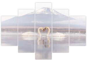 Kép - Szerelmes hattyúk (150x105 cm)