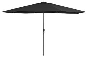 VidaXL fekete kültéri napernyő fémrúddal 390 cm