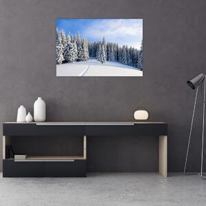 Kép - Tél az erdőben (90x60 cm)