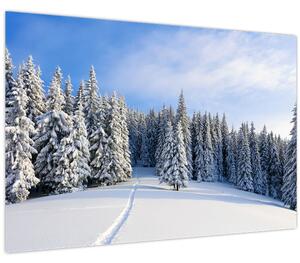 Kép - Tél az erdőben (90x60 cm)