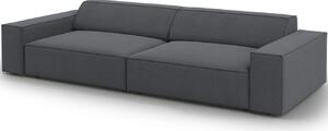 Sötétszürke szövet háromüléses kanapé MICADONI Jodie 204 cm