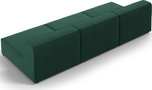 Zöld szövet háromszemélyes kanapé MICADONI Jodie 240 cm