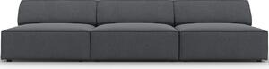Sötétszürke szövet háromüléses kanapé MICADONI Jodie 240 cm