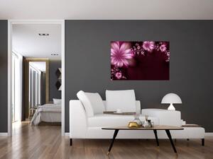 Az absztrakció képe - virágok (90x60 cm)