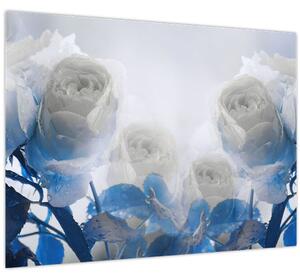 Kép - Fehér rózsa (70x50 cm)
