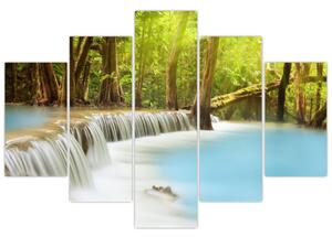 Uay Mae Kamin vízesés képe erdőben (150x105 cm)