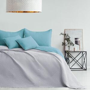 AmeliaHome Softa ágytakaró azúrkék, szürke, 220 x 240 cm