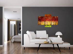 Kép - Lombhullató erdő festménye (90x60 cm)