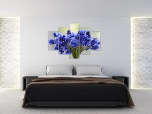 Kék virágos csokor képe (150x105 cm)