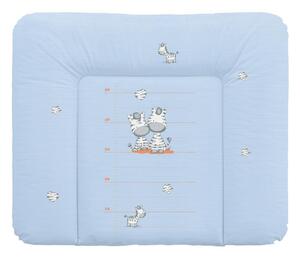 Ceba Baby puha pelenkázó lap 85*72 cm - kék zebra