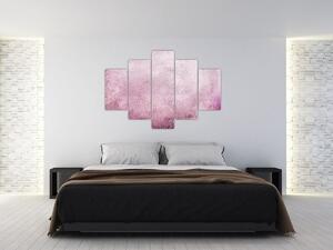Kép - Mandala rózsaszín falon (150x105 cm)