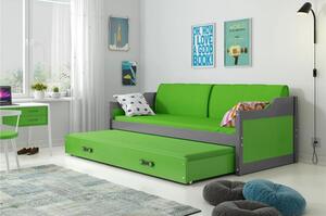 Gyermek kanapé ágy David kihúzható ággyal 90x200 cm - grafit Szürke
