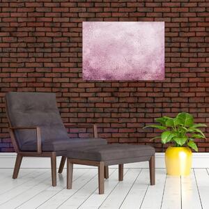 Kép - Mandala rózsaszín falon (70x50 cm)