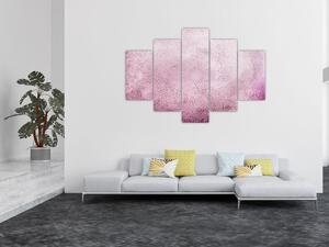 Kép - Mandala rózsaszín falon (150x105 cm)
