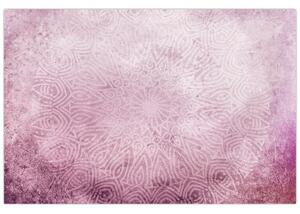 Kép - Mandala rózsaszín falon (90x60 cm)