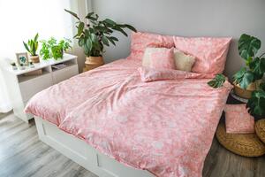 3 részes pamut ágyneműhuzat Pink Blossom 200x140cm+90x70cm TiaHome
