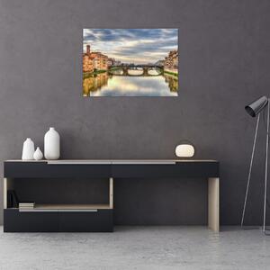 Város folyóval képe (70x50 cm)