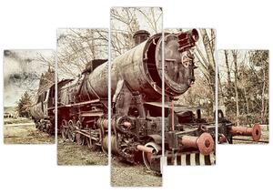 A mozdony történelmi képe (150x105 cm)