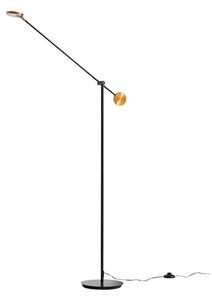 Lucande - Adomas LED Állólámpa Black/Gold - Lampemesteren