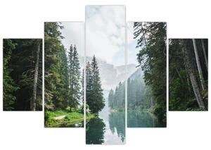 Kép az erdei tóról (150x105 cm)
