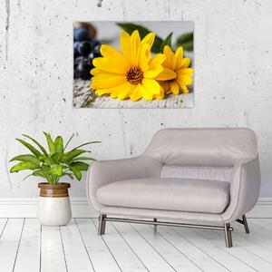Sárga virág képe (70x50 cm)