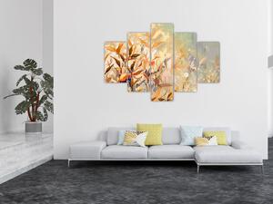 Kép - Festett növények (150x105 cm)