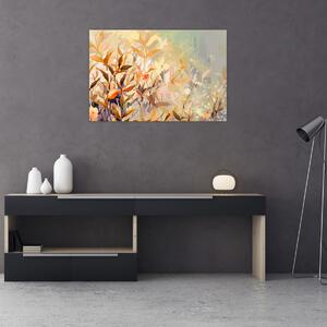 Kép - Festett növények (90x60 cm)