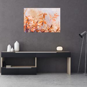 Kép - Festett virágok (90x60 cm)
