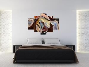 Kép - Absztrakció fejek (150x105 cm)