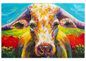 Kép - Festett tehén (90x60 cm)