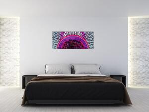 Absztrakt kép - lila ágak (120x50 cm)