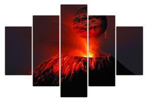 Egy vulkán képe (150x105 cm)