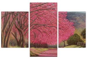 Virágzó fák képe (90x60 cm)