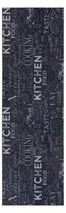 Fekete futószőnyeg 50x150 cm Wild Kitchen Board – Hanse Home