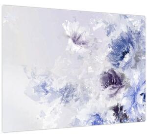 Kép - Virágok, textúrált festmény (70x50 cm)