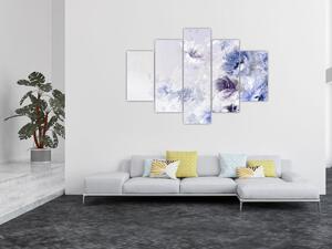 Kép - Virágok, textúrált festmény (150x105 cm)