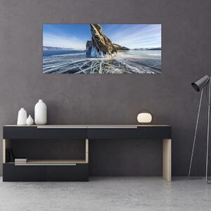 Jeges sziklák képe (120x50 cm)