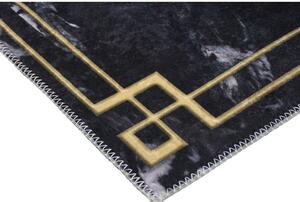 Sötétszürke mosható szőnyeg 80x50 cm - Vitaus