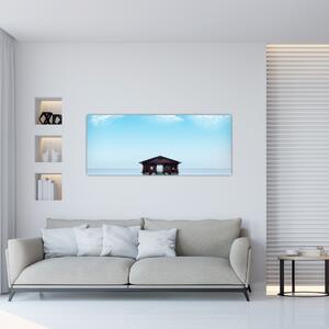 Kép a házról a tengeren (120x50 cm)